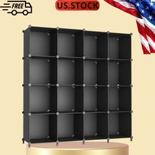 16 Cube Storage Organizer Stackable Shelving ...