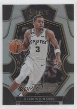 2022-23 Panini Select Premier Level Silver Prizm Keldon Johnson #154 5ub