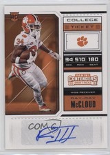 2018 Contenders Draft Picks College Ticket Blue Foil Ray-Ray McCloud Auto 1ta7