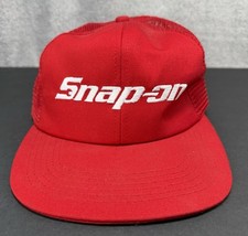 Snap-On K Products Red Cap SnapBack Hat Mesh Back Made In USA Vintage