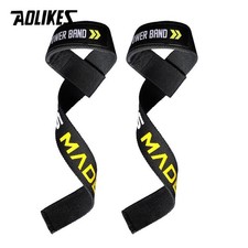 Aolikes 1 Pair Weightlifting Wristband Sport Professional Training Hand Bands Wr