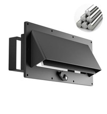 Aluminum RV Exhaust Range Hood Vent Cover with Adjustable Collar Depth Black