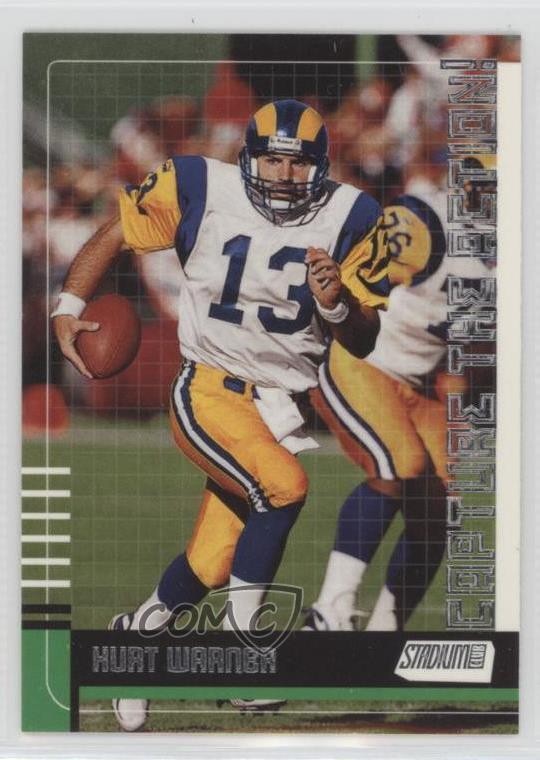 2000 Stadium Club Capture the Action! Kurt Warner #CA5 HOF 2u3