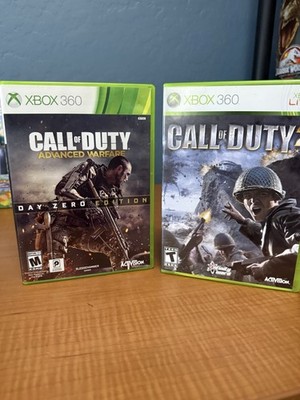 Call of Duty Xbox 360 Lot of 2  Advanced Warfare (Day Zero)  Call of Duty 2