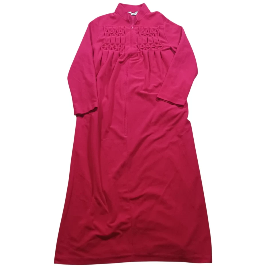 Kayser Vintage Terciopelo Romántico Calado Cremallera Camisón Bata Casa Abrigo Mediano Foto 3 de 4