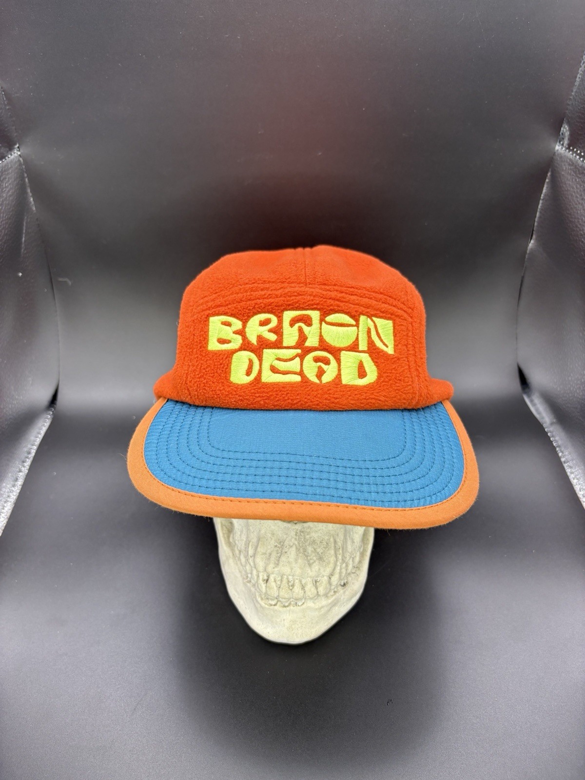 Brain Dead Panel Engineer Hat Strapback Fleece Co… - image 2