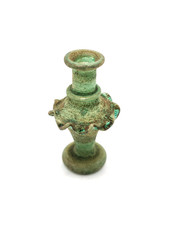 Grand Tour Miniature Green Glass Vase with Lace Rim | 57mm Collectible