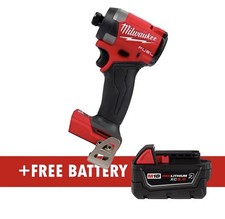 Milwaukee 2953-20 M18 FUEL 18V 1/4" Hex Cordless Impact Driver  FREE battery