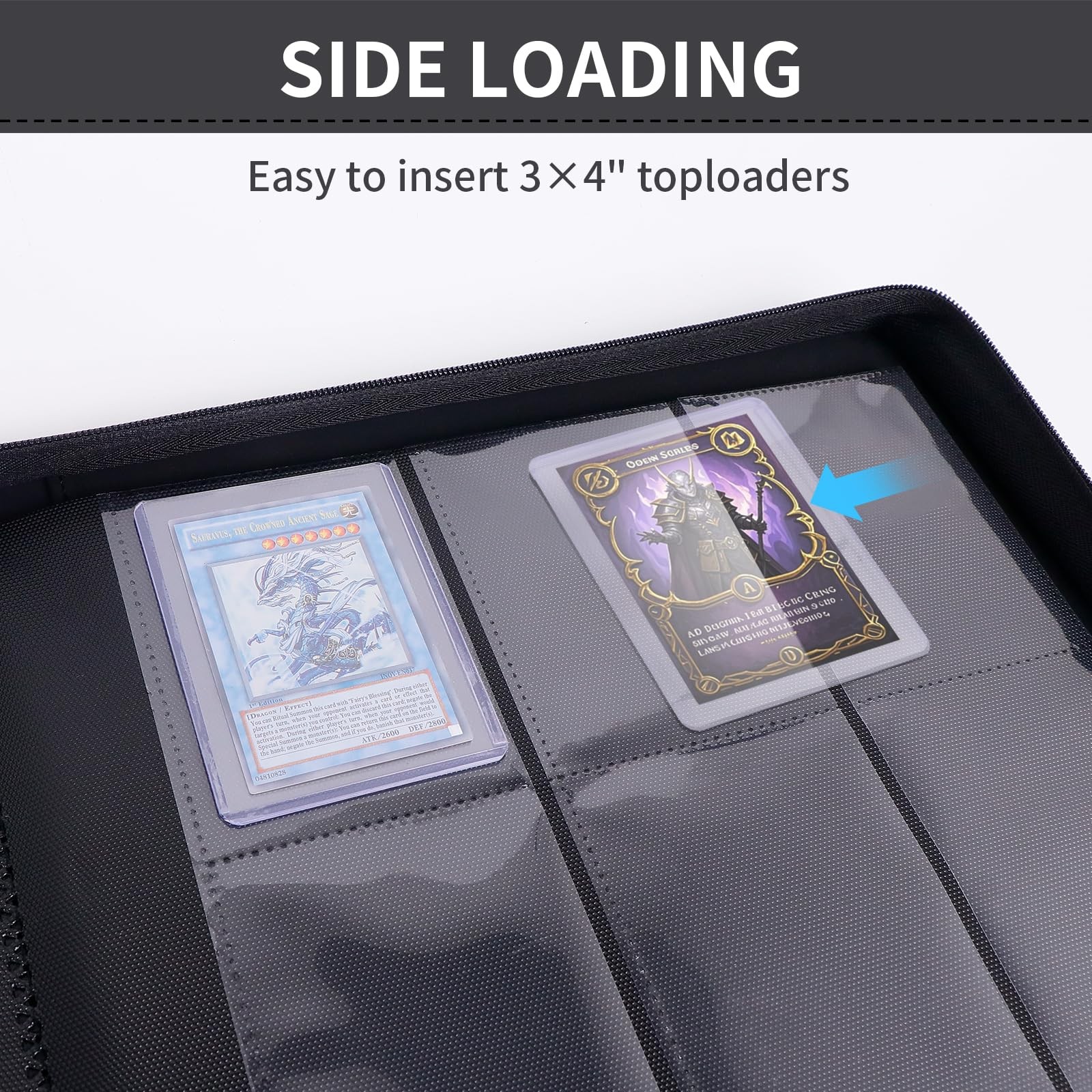 Topleoader Toploader Binder, Holds 324 Toploaders, 9 Pockets, Top Loader Binder ...