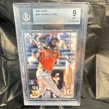 Topps 2020 Yordan Alvarez #276 Rookie RC Houston Astros BGS 9 Mint
