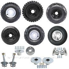 5" 6" Racing Go kart 11x7.10-5 4.10-6 13x5-6 Tire Wheel Rim w/ Spindle Axle Hub
