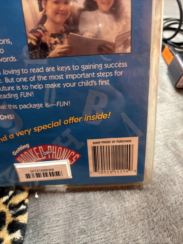 Hooked On Phonics Beginners Starter Kit Workbook Flash Cards Cassette Vintage - Image 3 of 3