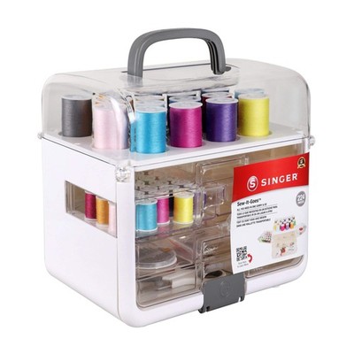 Singer Sew-It-Goes, 224 Piece - Sewing Kit & Craft Organizer One size, White