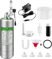 Pro 5L Aquarium CO2 Generator System, Complete Carbon Dioxide Reactor Kit with R