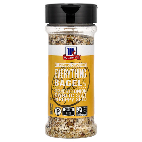All Purpose Seasoning, Everything Bagel with Sesame Seed, Onion, Garlic Salt and