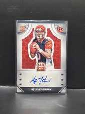 2014 Panini Crown Royale - AJ McCarron #S-AJ Red RC Auto #/14 SSP Bengals