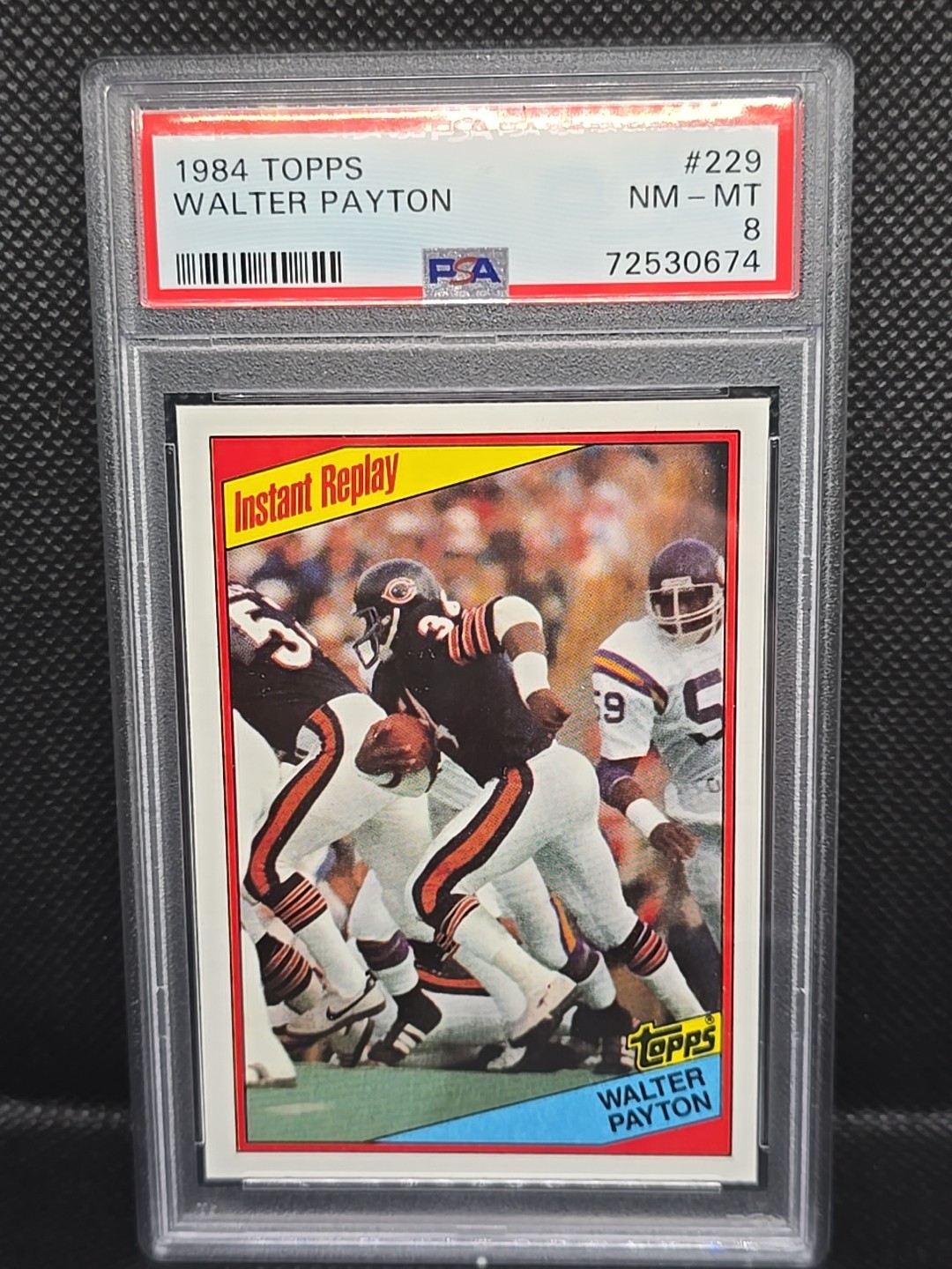 1984 Topps Instant Replay Walter Payton #229 PSA 8 HOF