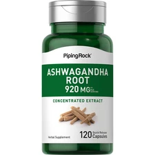 Ashwagandha Root Extract | 920mg | 120 Capsules | Non-GMO | by Piping Rock