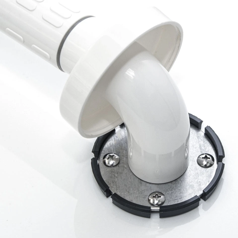 Anti-Rutsch Badewannengriff 30 cm Senioren Griff Bad Haltegriff Edelstahl Weiß - Bild 4 von 4