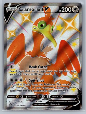 Pokmon Shining Fates Cramorant Full Art Shiny Promo SWSH086 | NM/MT | eBay Pokmon Shining Fates Cramorant Full Art Shiny Promo SWSH086 | NM/MT | eBay