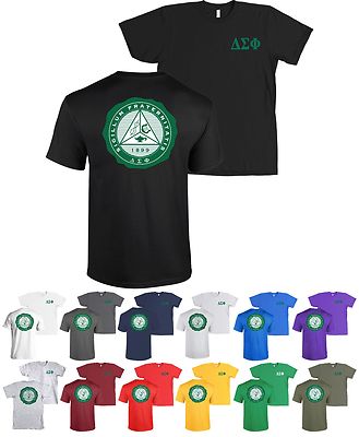 Delta Sigma Phi Fraternity Bella Canvas Shirt Delta Sig Seal NEW