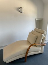 2 Recamieren Leder, beige, ca. 155 cm lang, ca. 73 cm breit, ca. 86 cm hoch