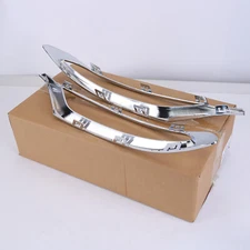 Bumper Trim Set For 2015-2022 Chrysler 300 Front Outer Center Applique Chrome