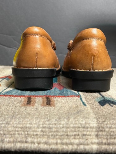 Women's Clarks Bendables Chestnut Leather Mary Jane Loafer Sz. 6.5 NWOB - Picture 4 of 10