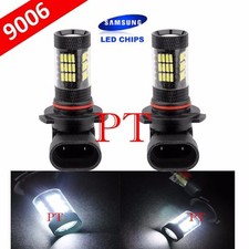 9006-HB4 Samsung LED 57 SMD White 6000K Headlight 2x Light Bulbs #Ba2 Low Beam