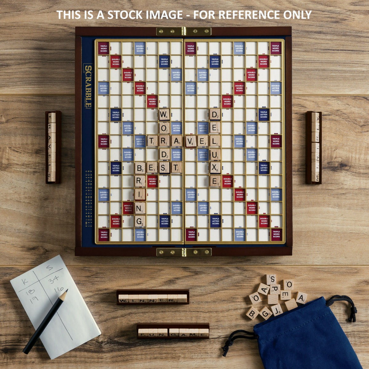 スクラブル（Scrabble） 手触りのよい本格木製駒 p706p5g Scrabble® | Kaplan Early Learning