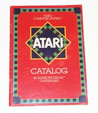 Vintage Atari 2600 45 Game Program Cartridges Catalog Booklet Manual 1981