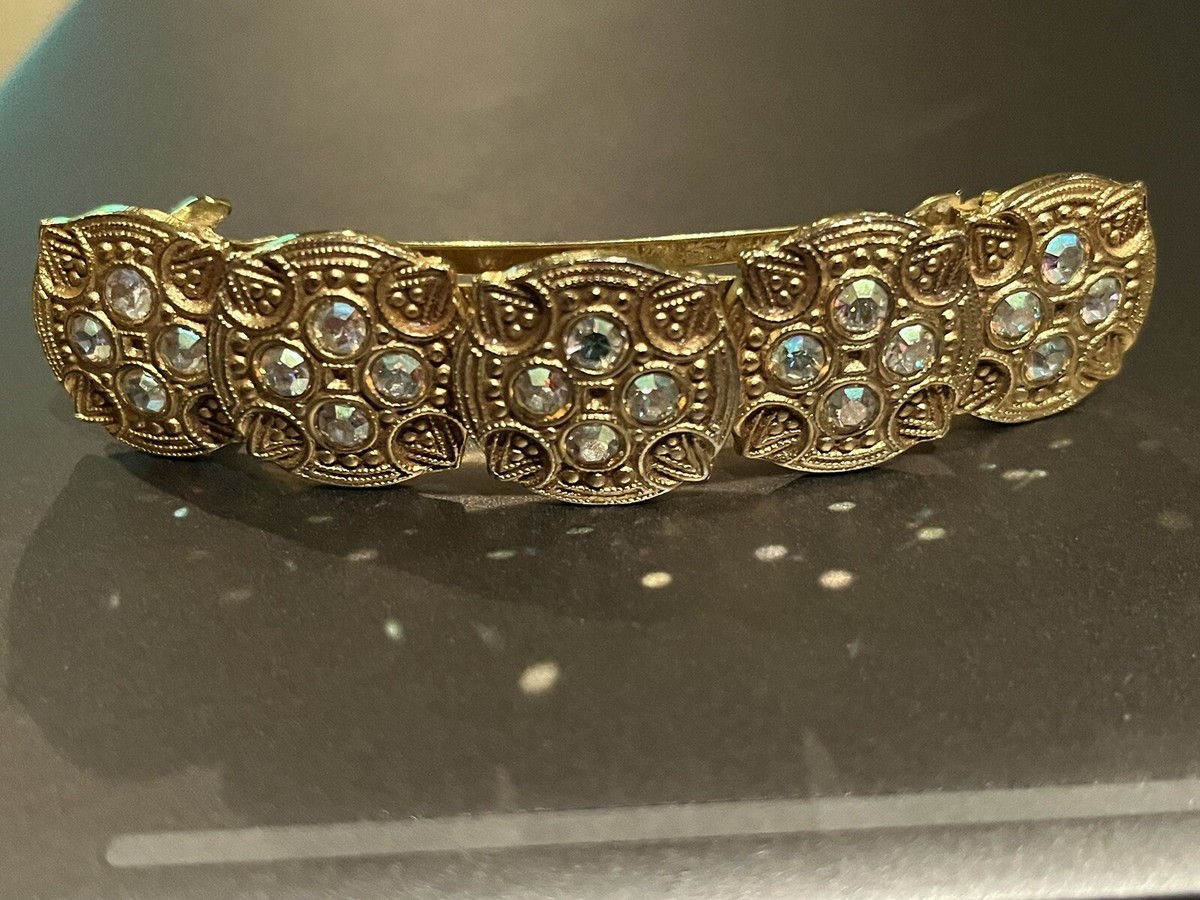 Kirks Folly goldtone hair barrette with red rhinestones on slippers Niknax · Kirks Folly Hair Barrette main image 4