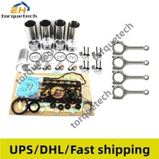 Rebuild Kit+4pcs Connecting Rod For Kubota V1100 Engine Aichi Sp090 Tractor