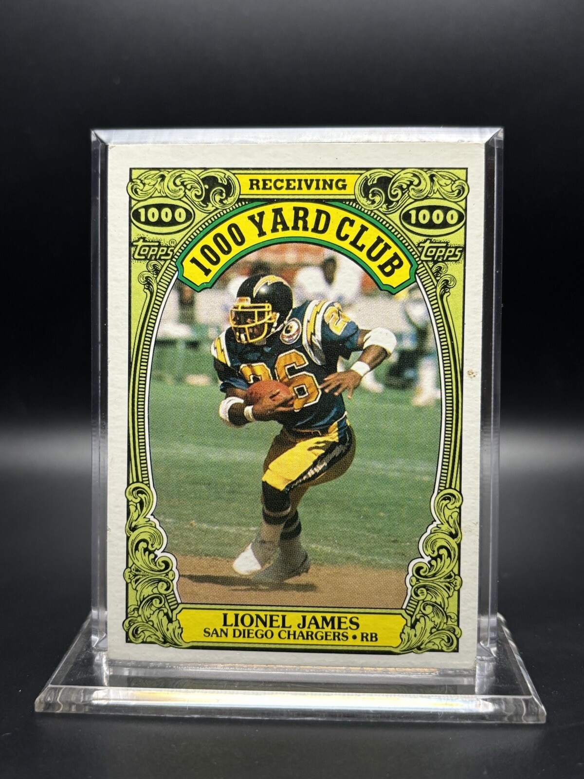 1986 Topps NFL - Lionel James 1000 Yard Club No. 24