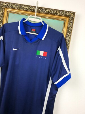 Vintage Nike Italy Football Soccer Shirt Jersey Tee Rare Maglia