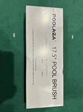 Pool Brush Head, 17.5" Pool Brushes for Cleaning Pool Walls, Curved Ends High-Ef