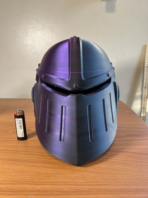 Warhammer 40k Inspired Cosplay Iron Warriors Helmet 1:1 Raw 3d Print Dual Color