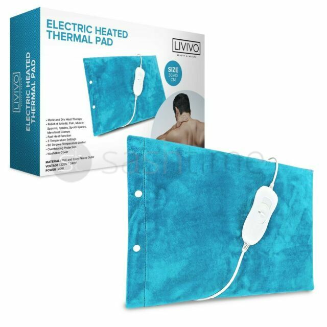LIVIVO Electric Heated Fleece Thermal Heat Pad with 3 Heat Settings