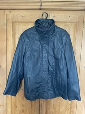 100% Leather Helium Navy Jacket