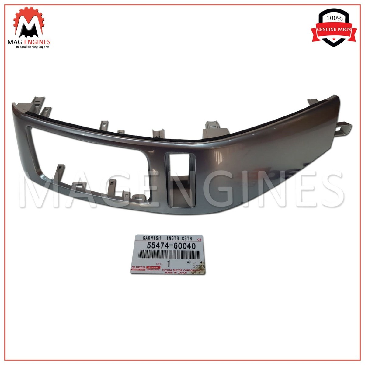 55474-60040 GENUINE OEM GARNISH, INSTRUMENT CLUSTER FINISH PANEL