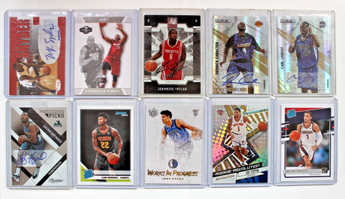 Lot of 10 2004-2021 NBA Cards *5 Authentic Autographs* Ser# / Autos / Rookies - Picture 2 of 24