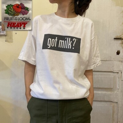 GF169] Vintage T-shirt USA Size L got milk? 90s white T DC United