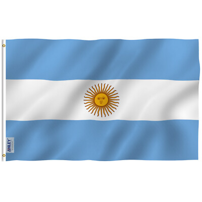 Anley Fly Breeze 3x5 Foot Argentina Flag - Argentinian National Flags Polyester