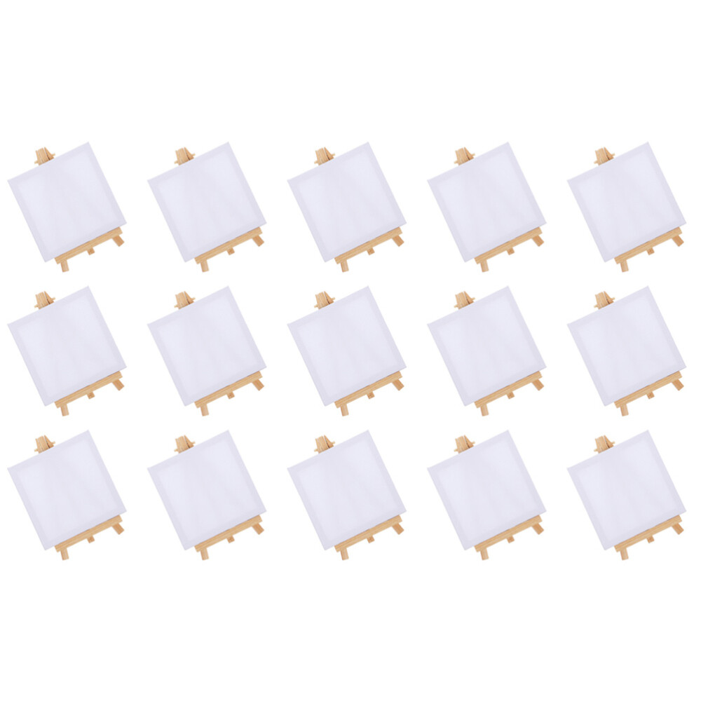 15 Canvas Mini Frame Stand 10X10cm Watercolor Easel Display Painting
