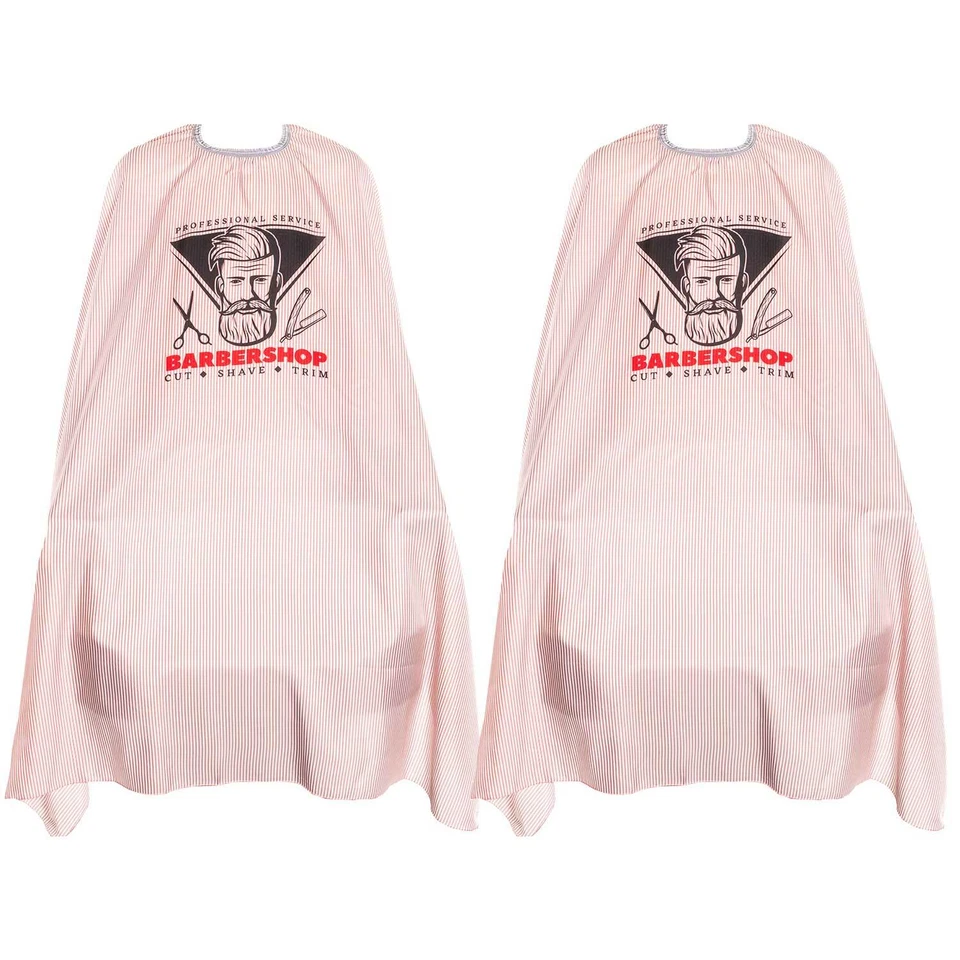 BEAUTY&MORE 2x B&M Haarschneideumhang Classic Barber Shop - 140x160cm BS - 957-R