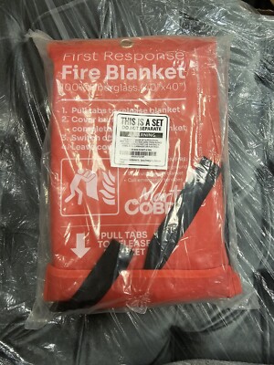Mart COBRA. 4 PACK FIRST RESPONSE FIRE BLANKET.  100% Fiberglass (40''x40'')