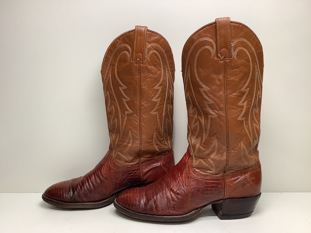 Mens Wrangler Leather Cowboy Boots Size 10 Light Brown Wrangler Footwear Men main image 2