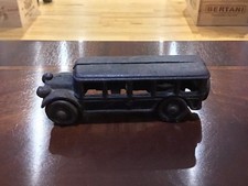 Antique/Vintage Original Cast Iron Bus With Original Paint