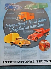 Vintage 1934 Ad International Trucks