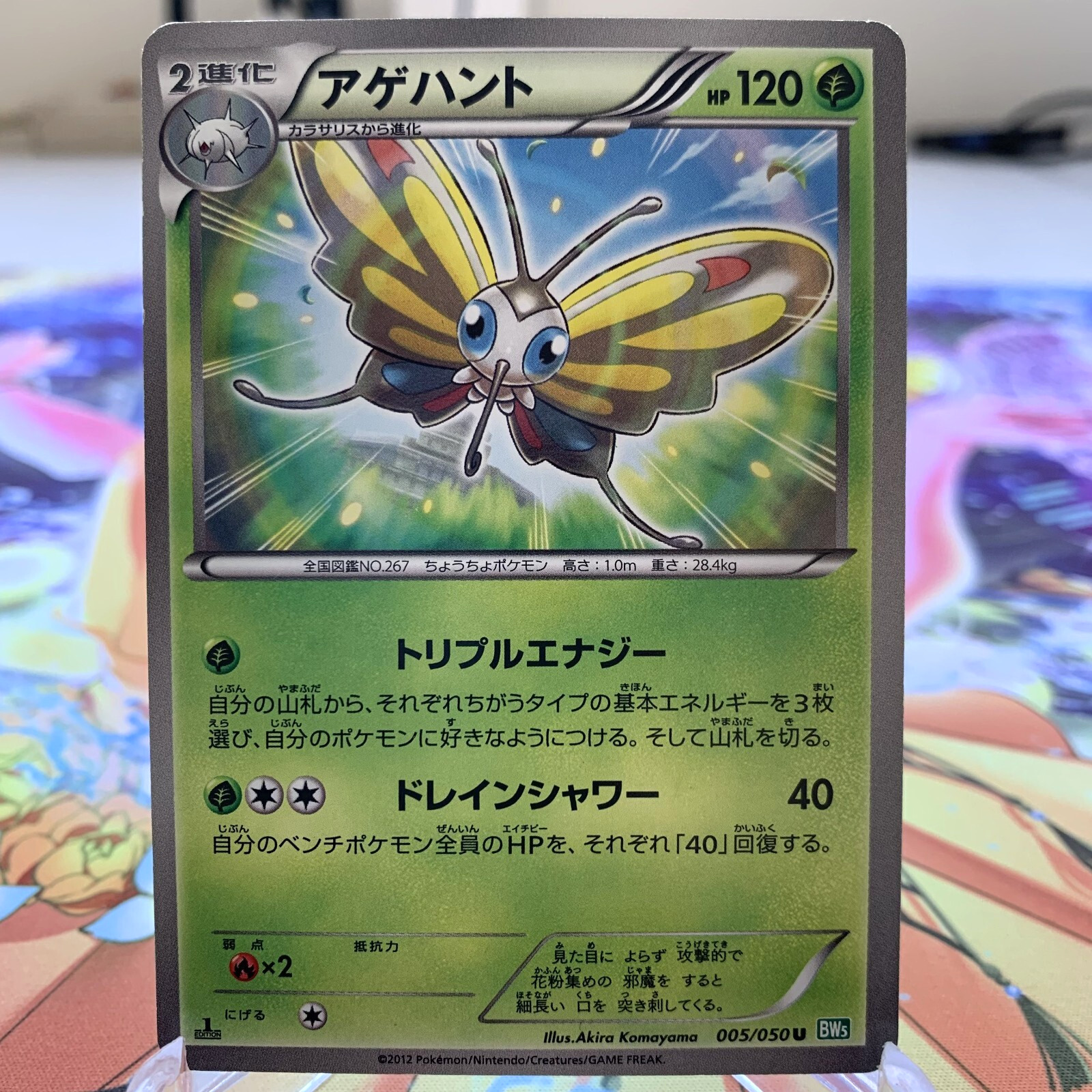 Beautifly 005/050 1st Edition BW5 Japanese Pokemon Card ~ MP